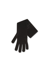 Gant 23cm en velours de laine - Noir