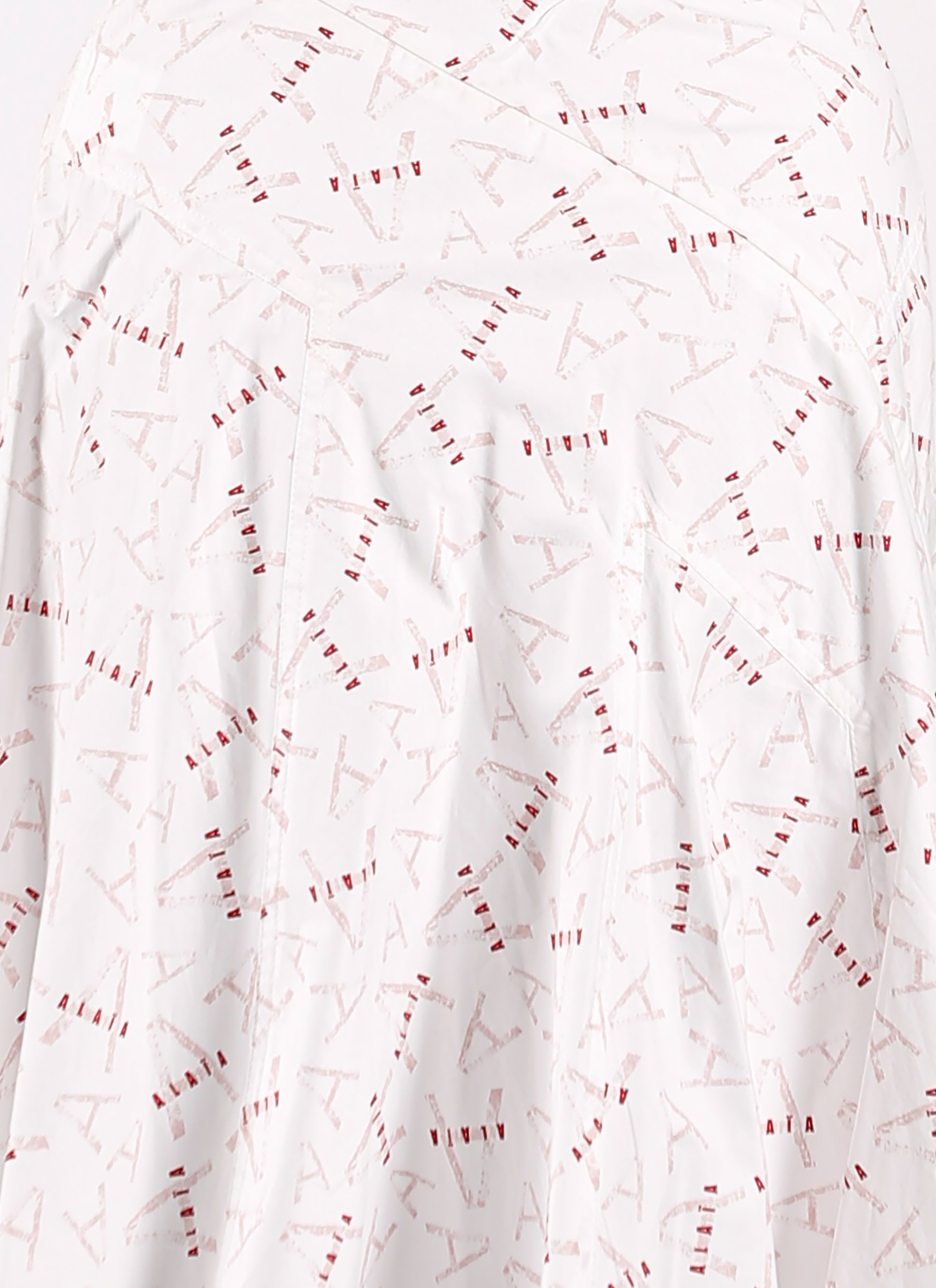 Printed short zipped pop skirt - White & Pink