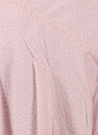 Ruffled pastille voile skirt - Light Pink
