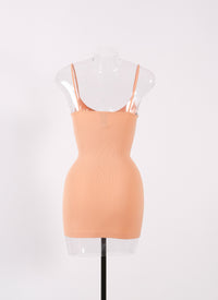 Fond de robe - Orange & Blanc