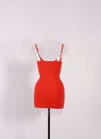 Fond de robe - Rouge Abricot