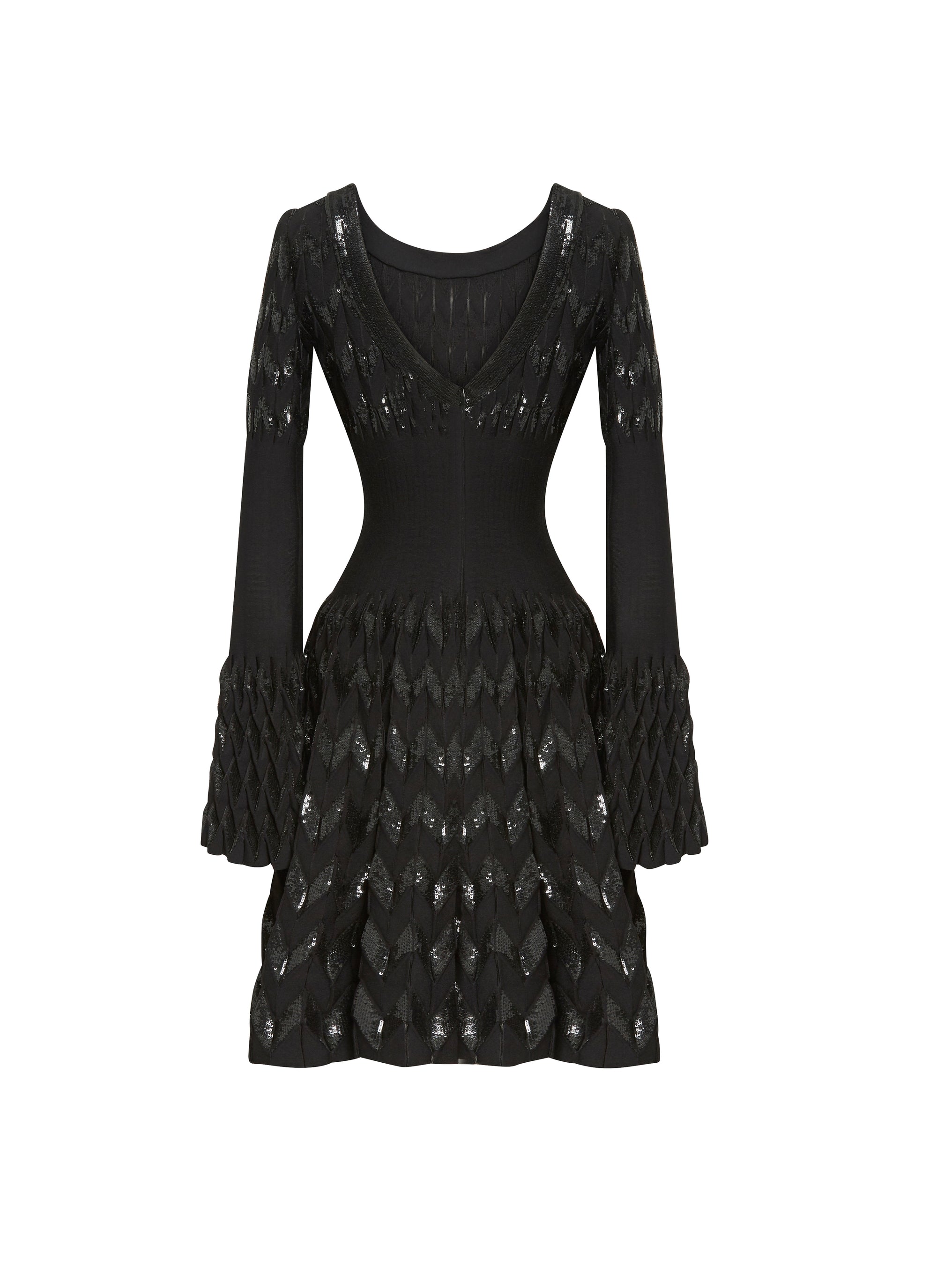 Robe à manches longues Belize en maille - Noir