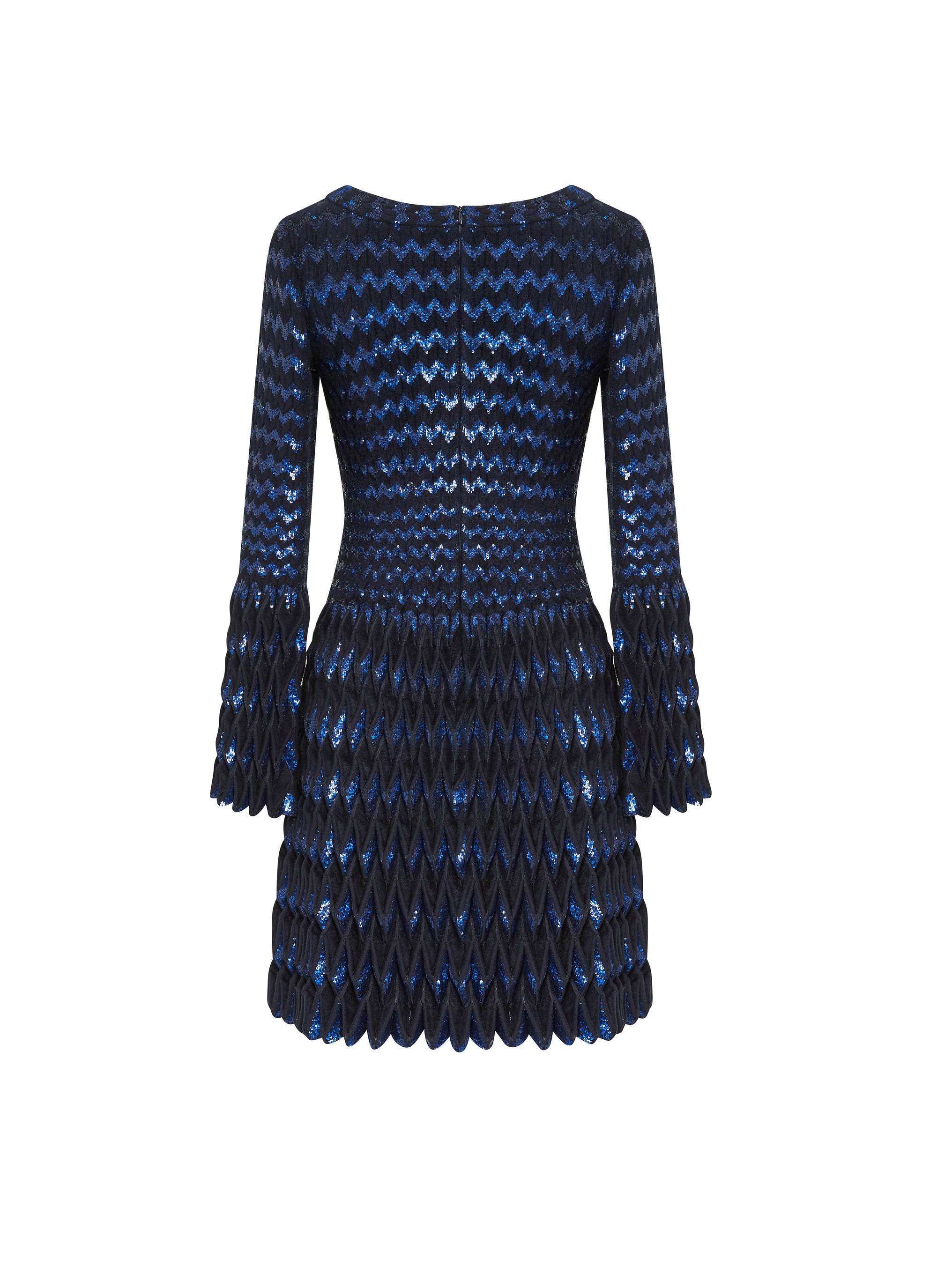 Robe à manches longues Belize en laine - Nuit