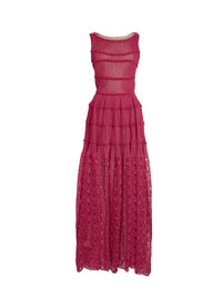 Robe sans manches Adagio en soie - Amarante
