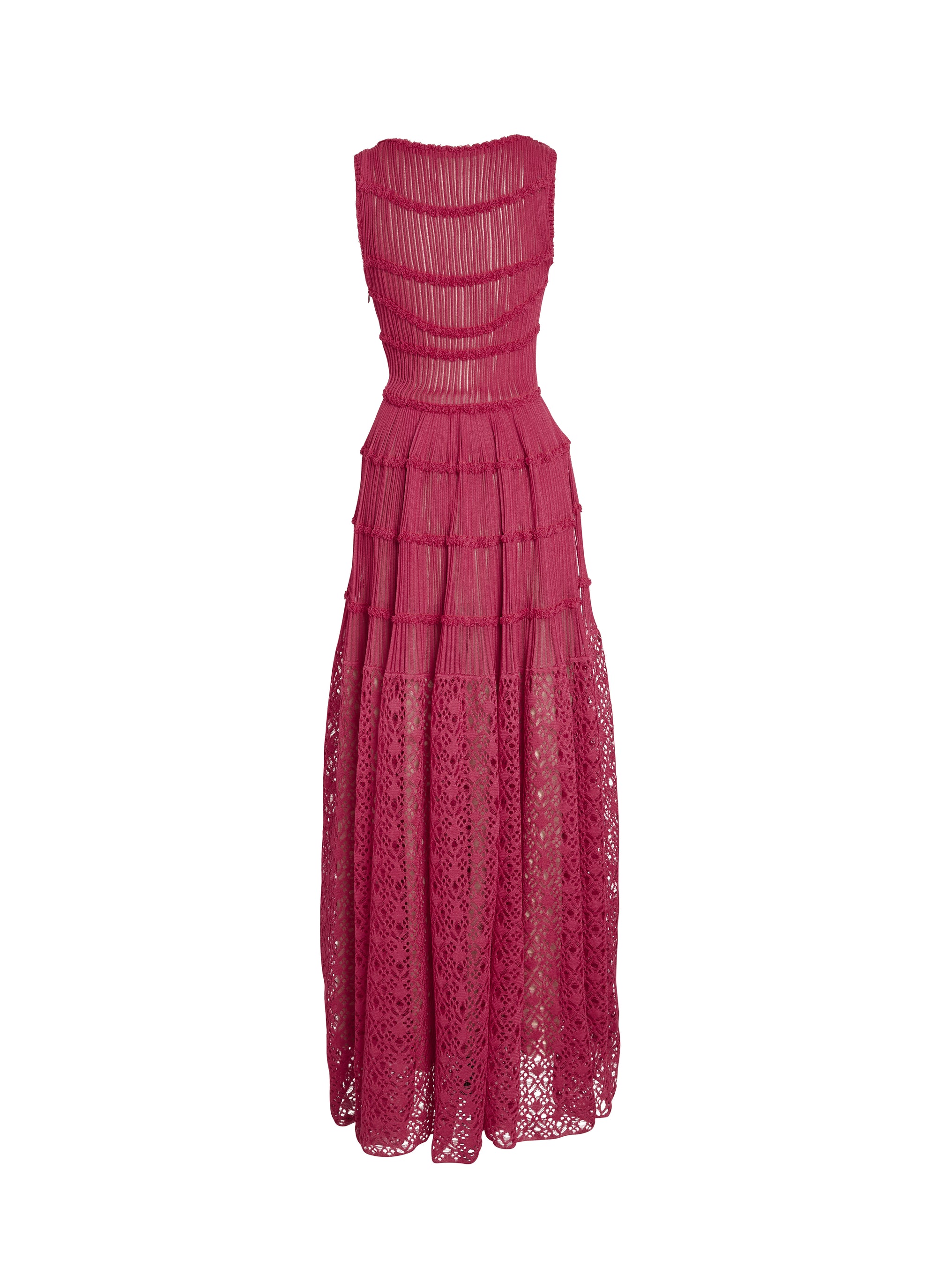 Robe sans manches Adagio en soie - Amarante