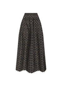 Jupe Alhambra en maille - Noir & Or