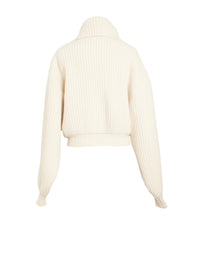 Blouson édition Bouillie en laine - Blanc Nacre