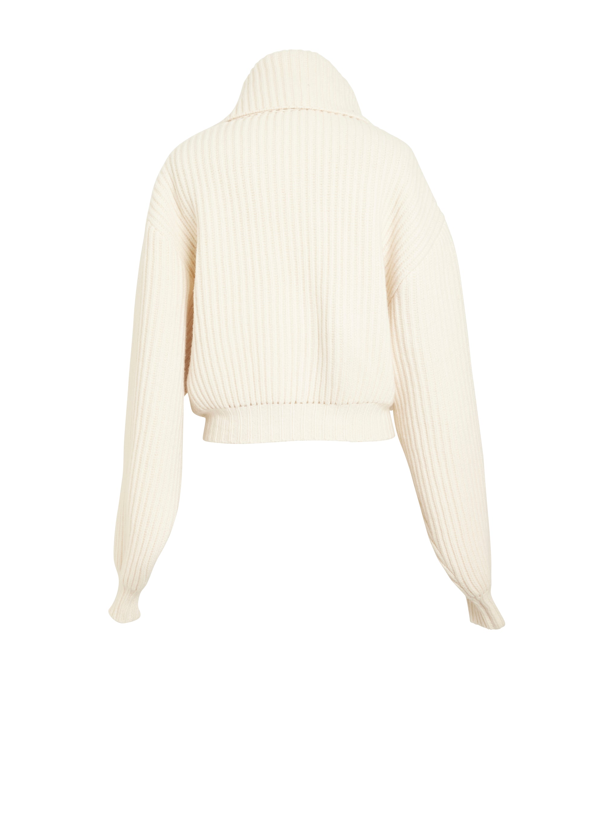 Blouson édition Bouillie en laine - Blanc Nacre