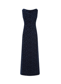 Sleeveless embroidered dress - Night