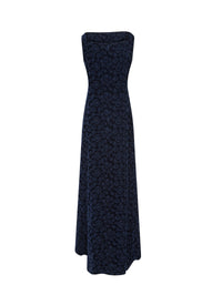 Sleeveless embroidered dress - Night