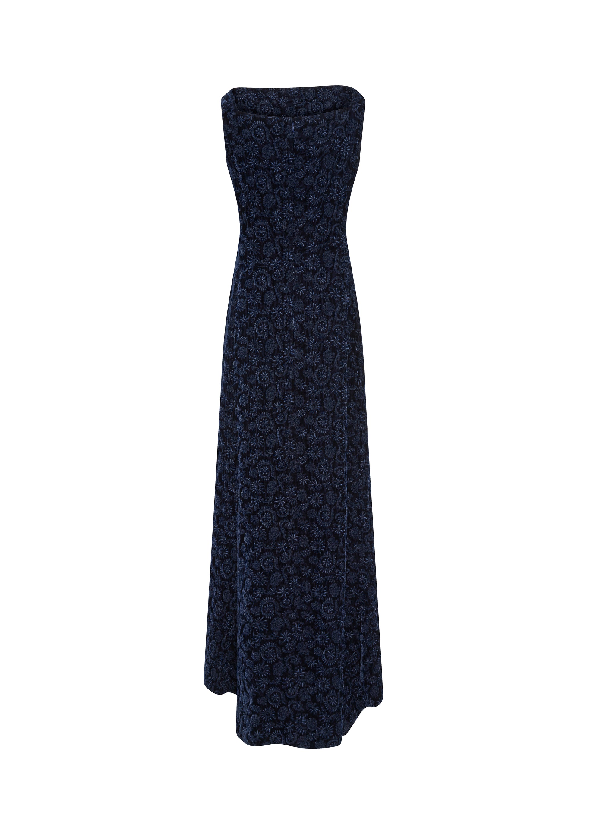 Sleeveless embroidered dress - Night