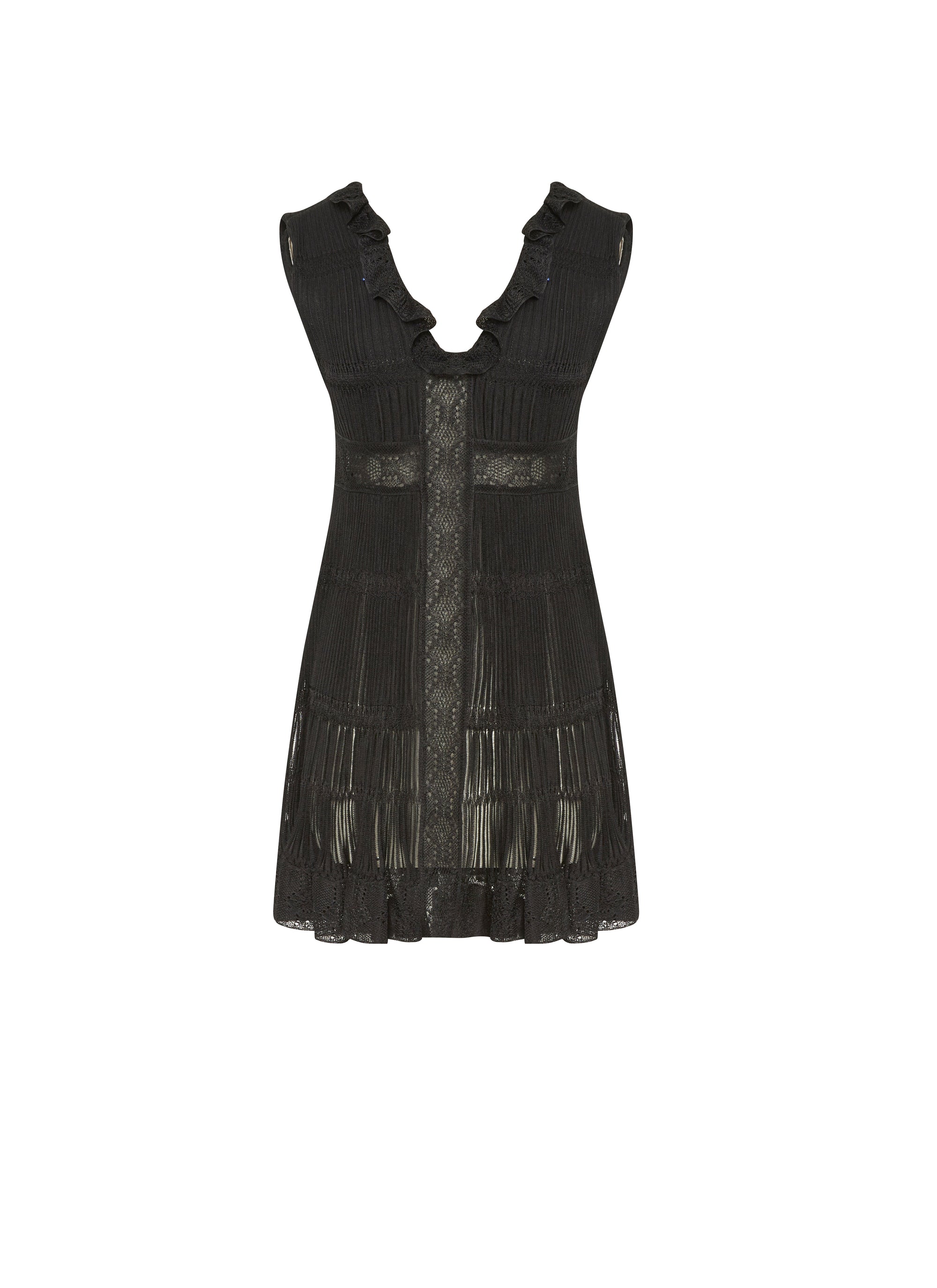 Robe sans manches Chérubin en soie - Noir