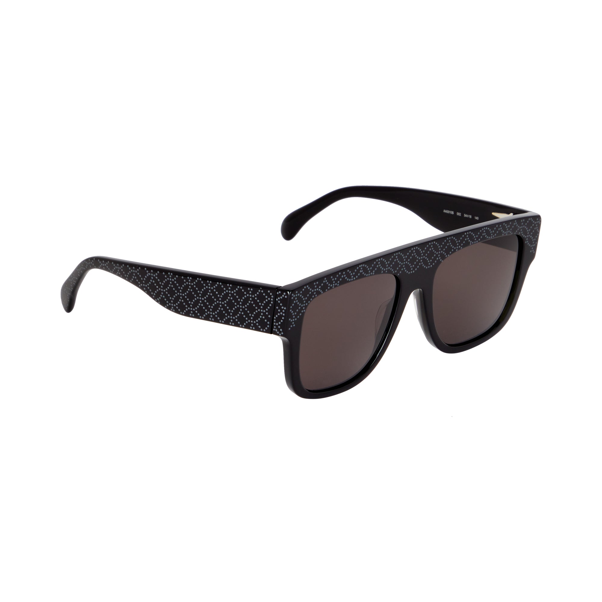 Lunettes de soleil oversize à motif - Gris & Noir