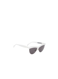 Lunettes de soleil cat eye - Blanc & Gris