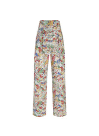Pantalon en popeline cesar - Multicolore