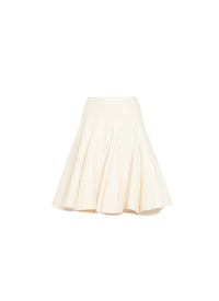 Wool draped skirt - Mother of Pearl White