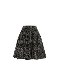Rainbow skirt - Black & Silver