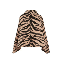 Veste Zebra en laine - Noir & Nude