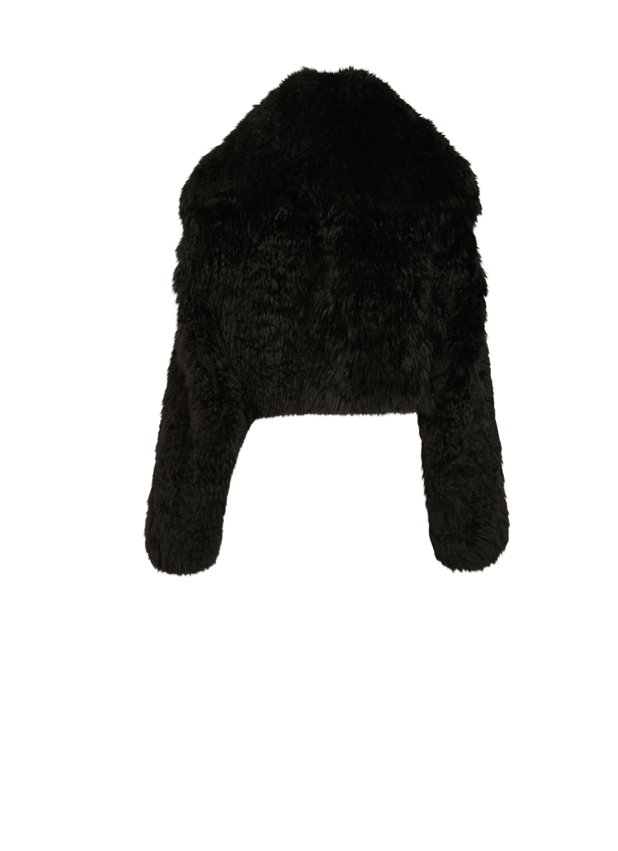 Plume cashmere bolero - Black