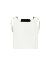 Cecile mini Elaphe bag in leather - Optic White