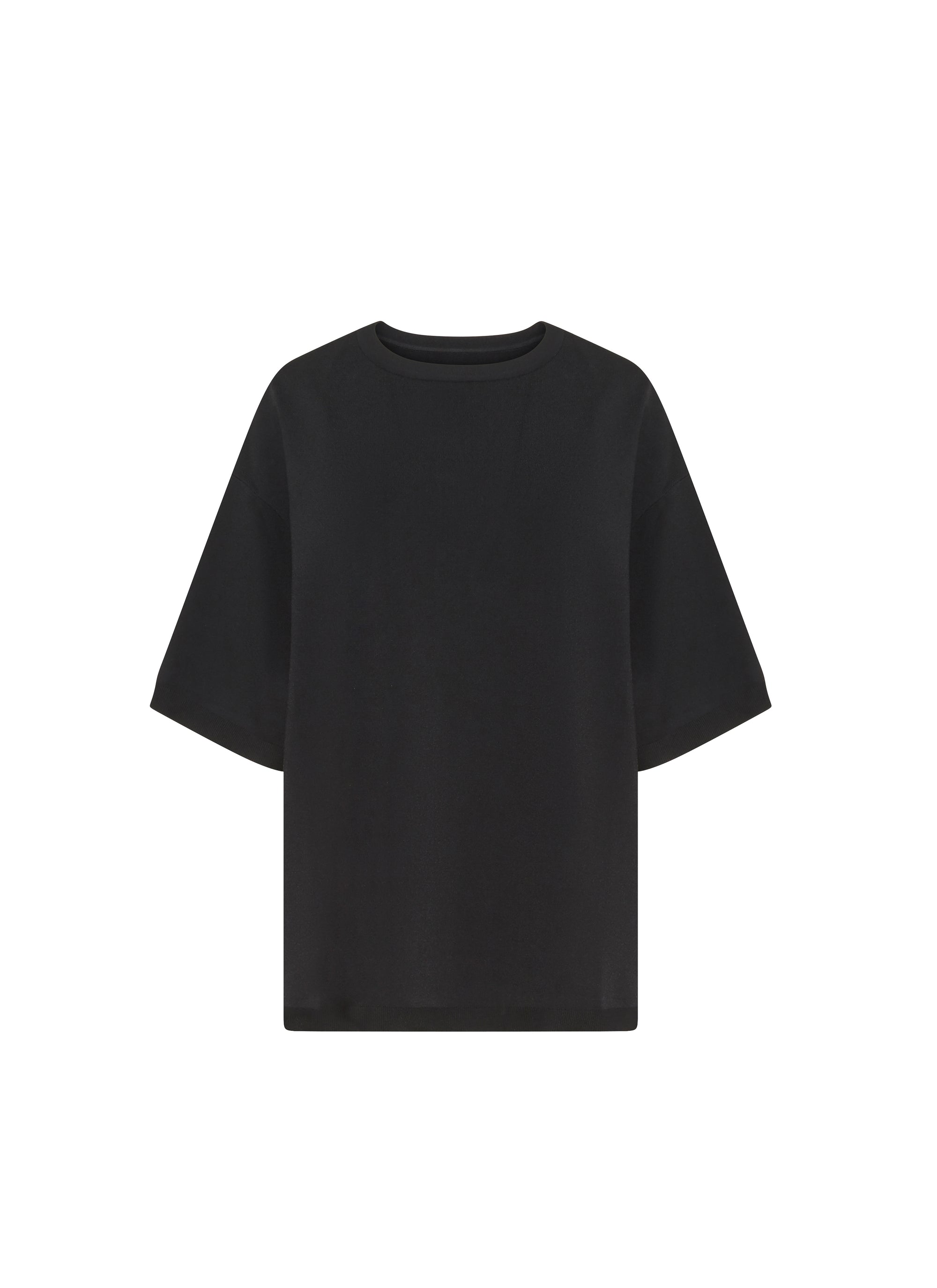 Pull oversize en maille - Noir