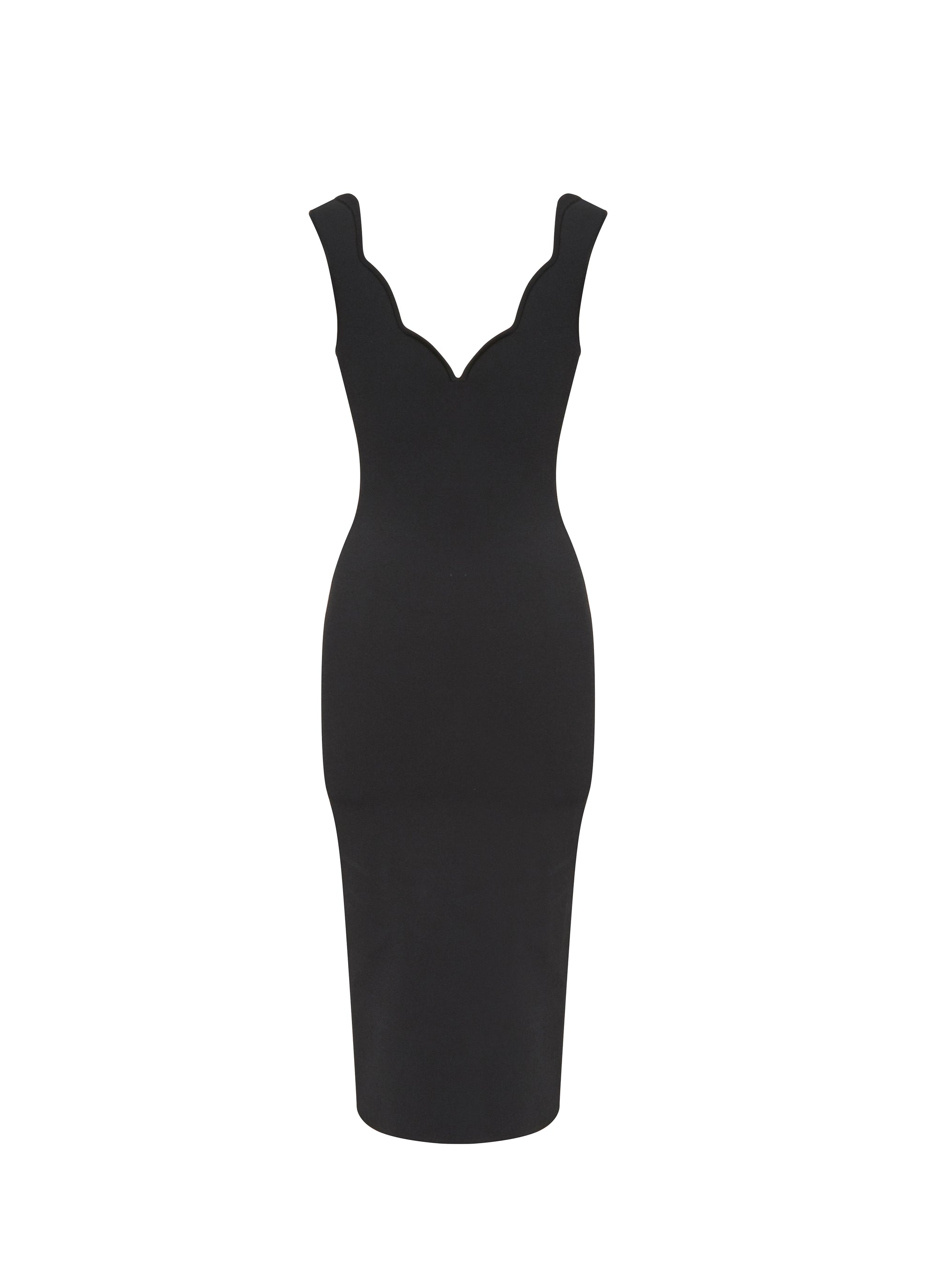 Knitted sheath dress - Black