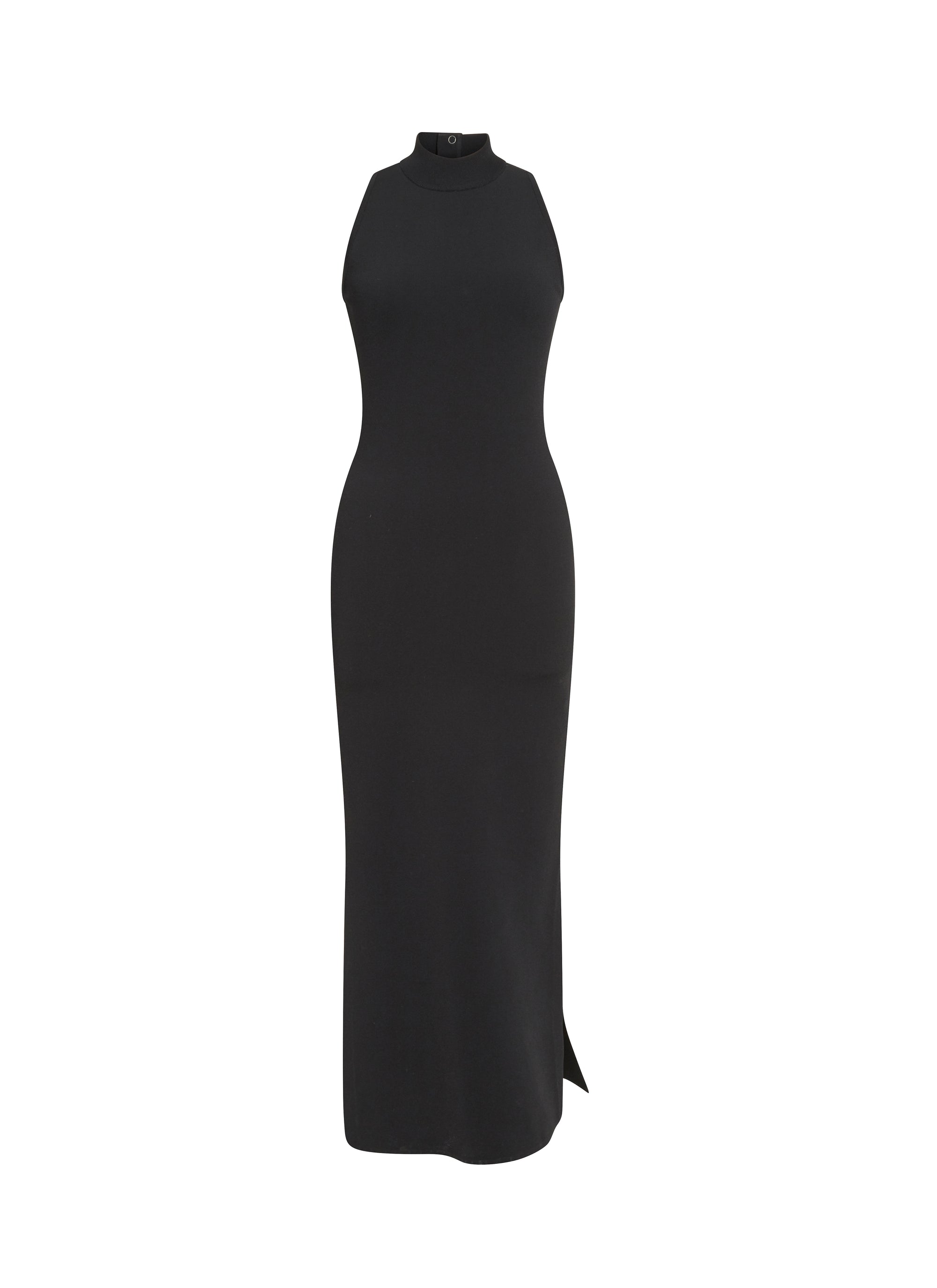 Vénus sleeveless high neck dress - Black
