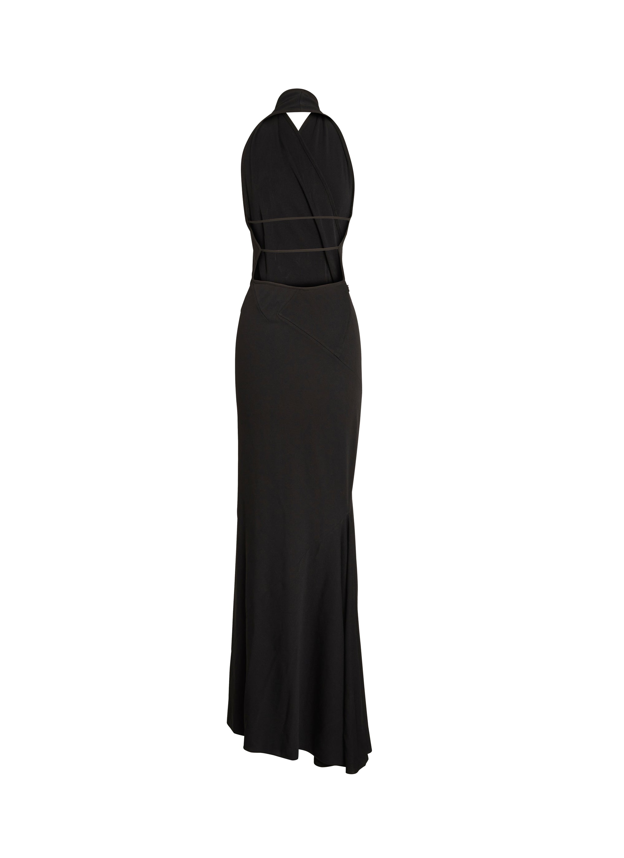 Mermaid halter dress - Black