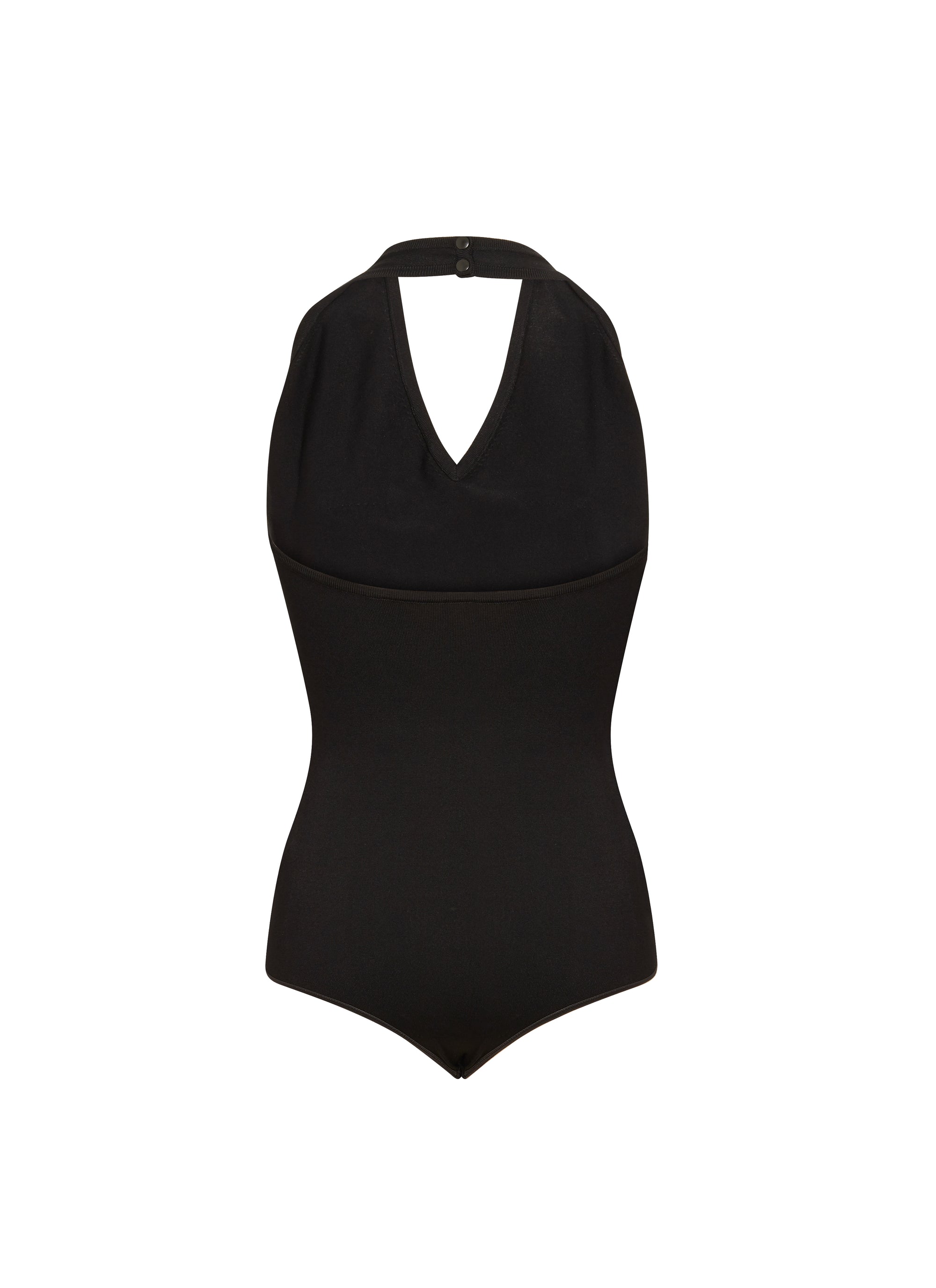 Sleeveless bodysuit with fastening - Black