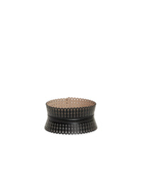 Studded leather corset - Black