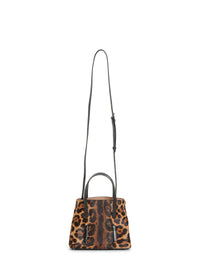 Sac Mina à imprimé guépard en cuir - Mordore & Noir