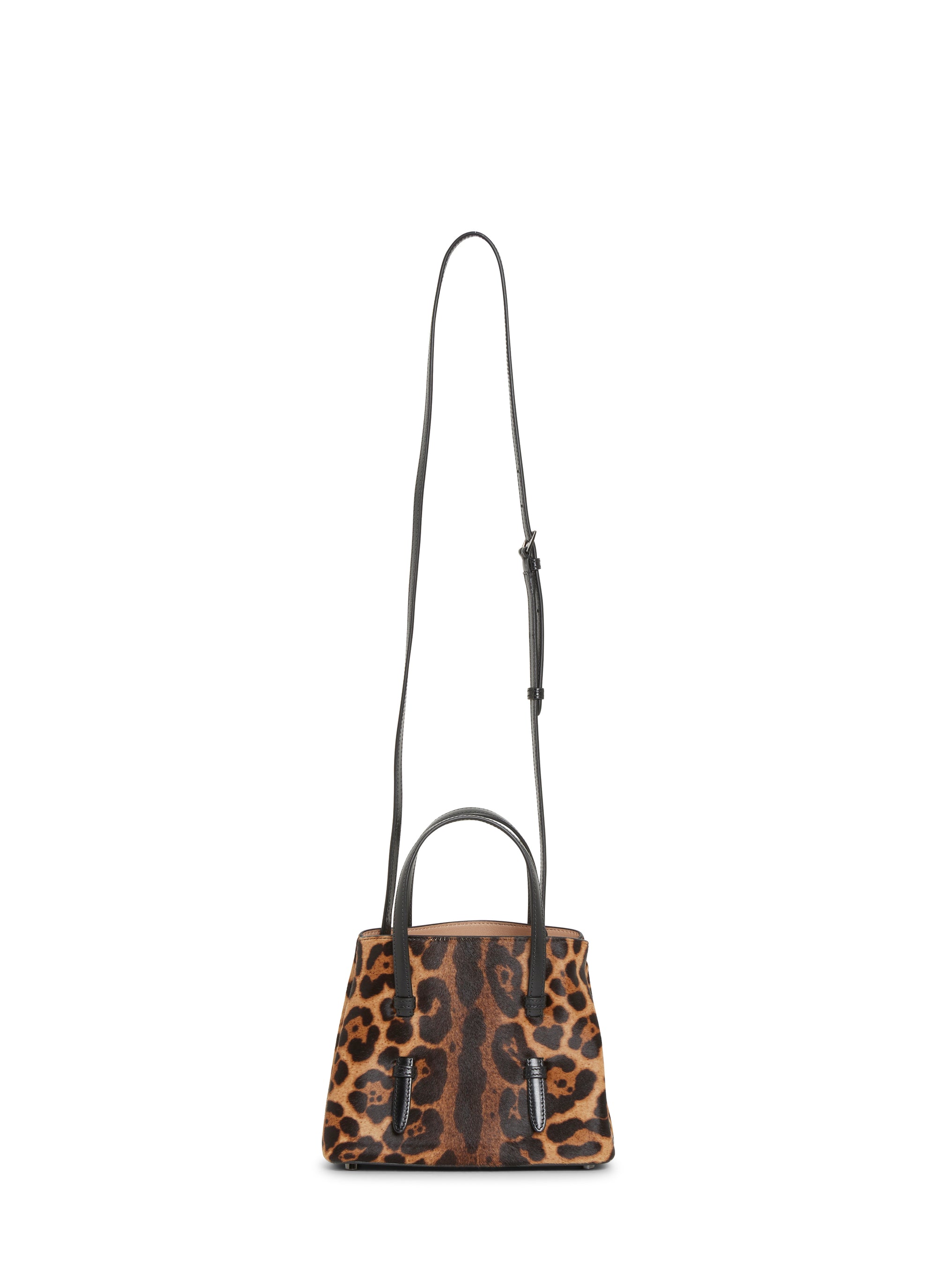Sac Mina à imprimé guépard en cuir - Mordore & Noir