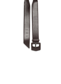 Ceinture à boucle géométrique oversize en cuir - Almandite