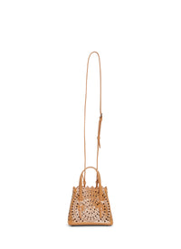 Nano bag Mina in leather - Light Tan