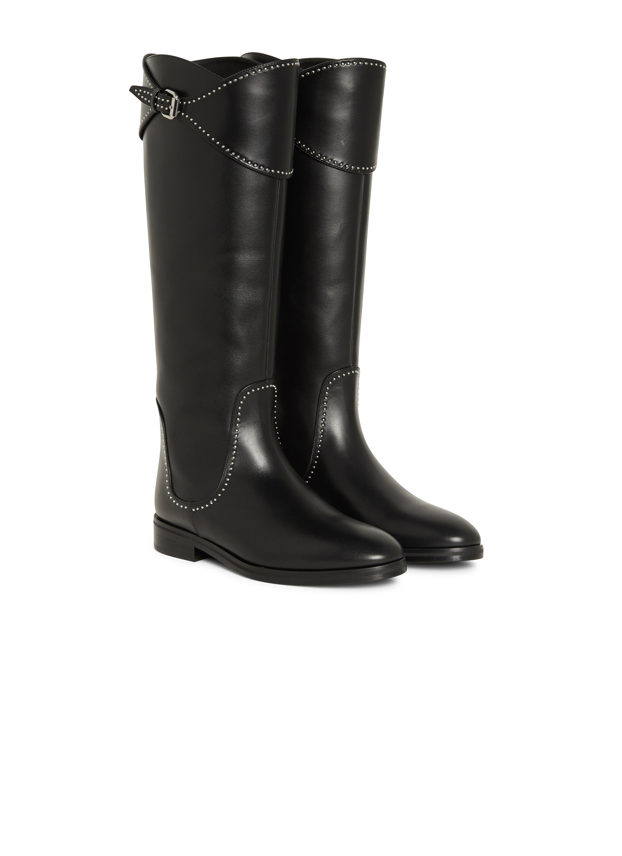 Bottes Cavaliere en cuir - Noir