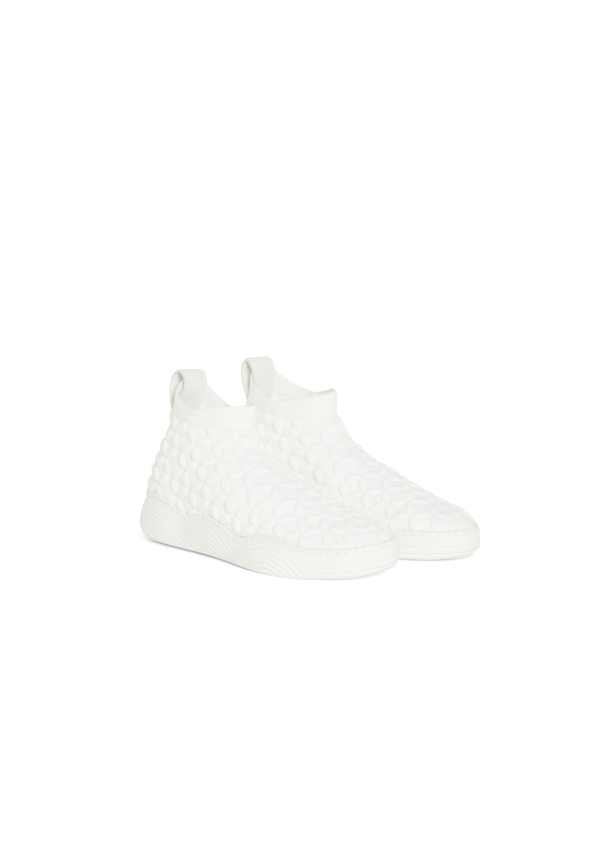 Baskets pétales en cuir - Blanc Cassé