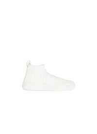 Baskets pétales en cuir - Blanc Cassé
