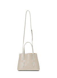 Sac Mina ajouré en cuir - Perle & Sable