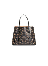 Sac Mina ajouré en cuir - Noir & Sable