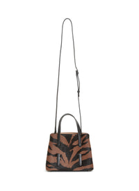 Sac Mina en cuir - Marron & Noir