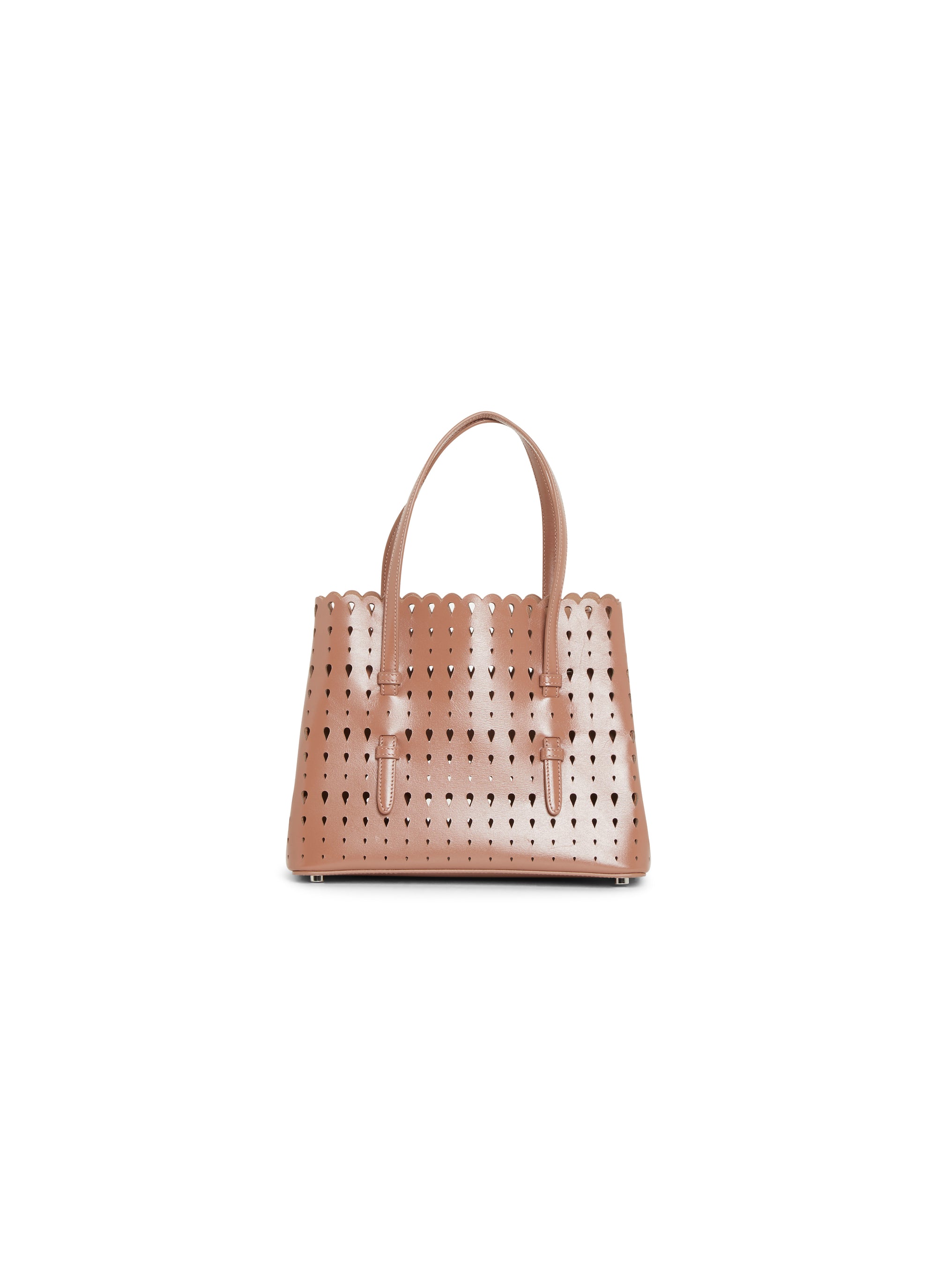 Sac Mina à motif goutte en cuir - Tabac
