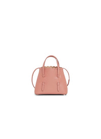 Carrera Fiori mini bag in leather - Powder