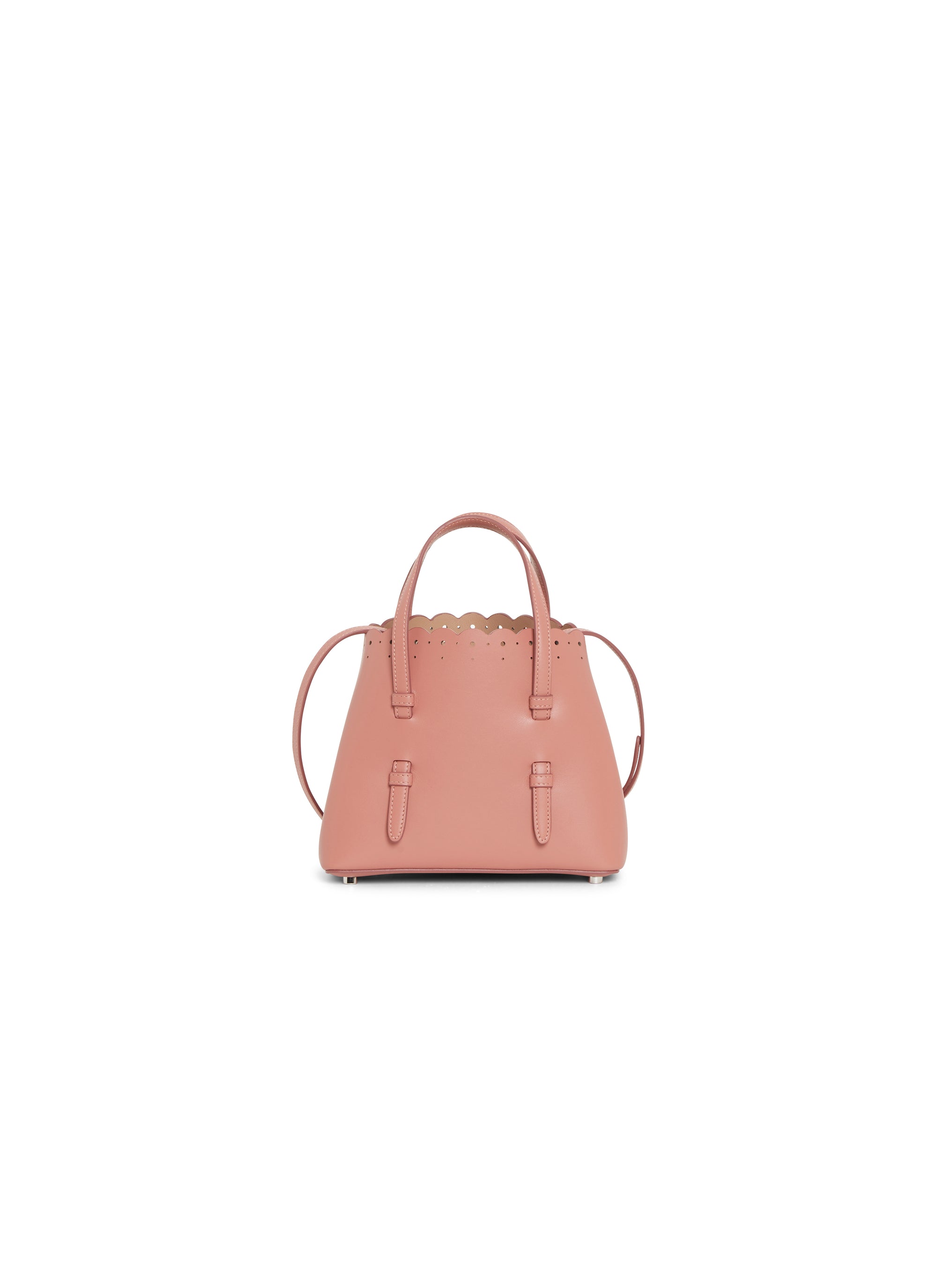 Carrera Fiori mini bag in leather - Powder