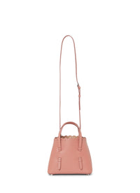 Carrera Fiori mini bag in leather - Powder