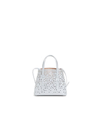 Palm Fiori mini bag in leather - Cloud