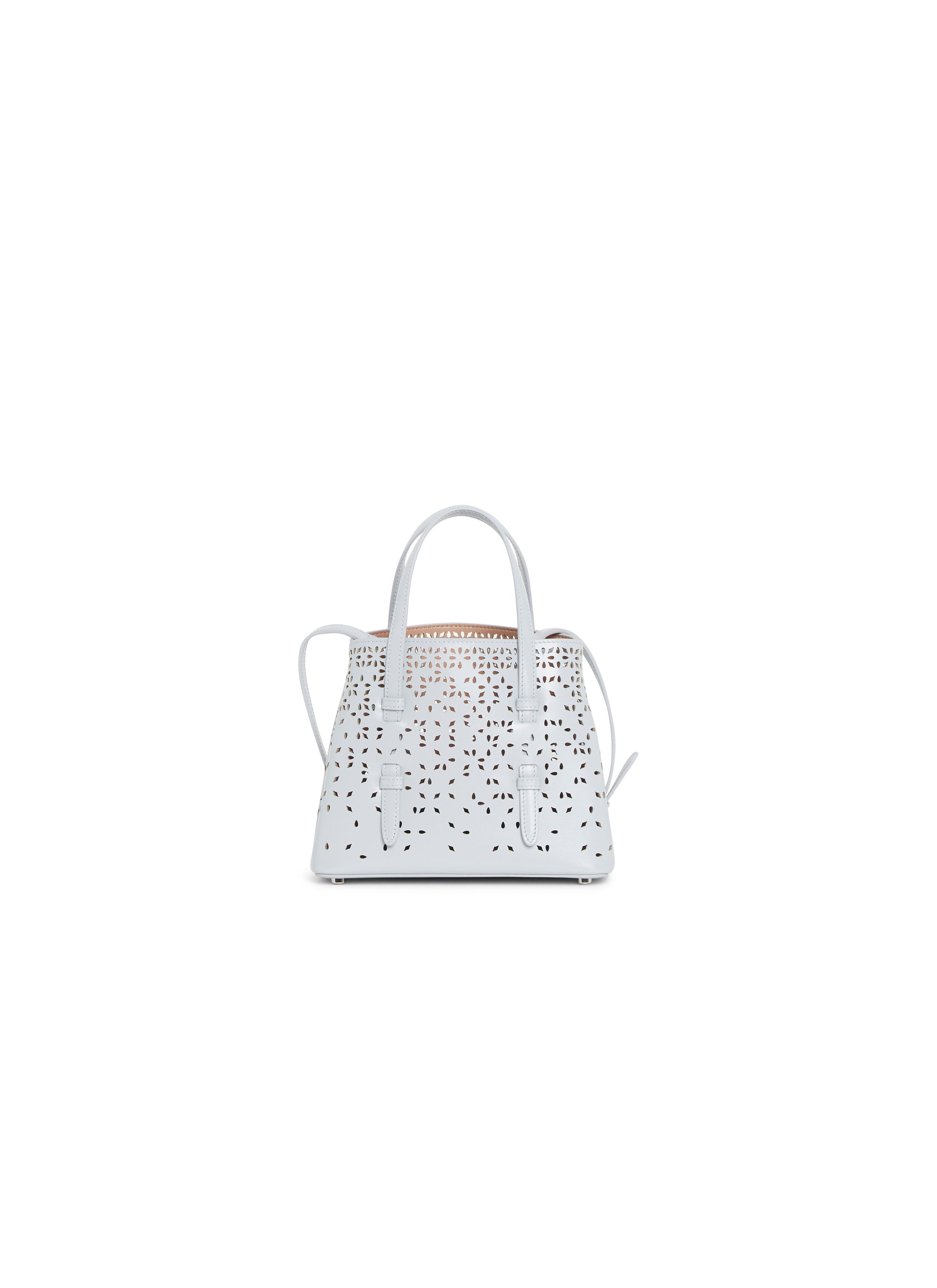 Palm Fiori mini bag in leather - Cloud