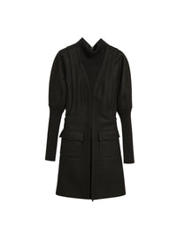 Robe zippée en cachemire - Noir