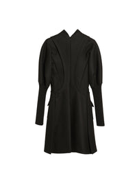 Robe zippée en cachemire - Noir