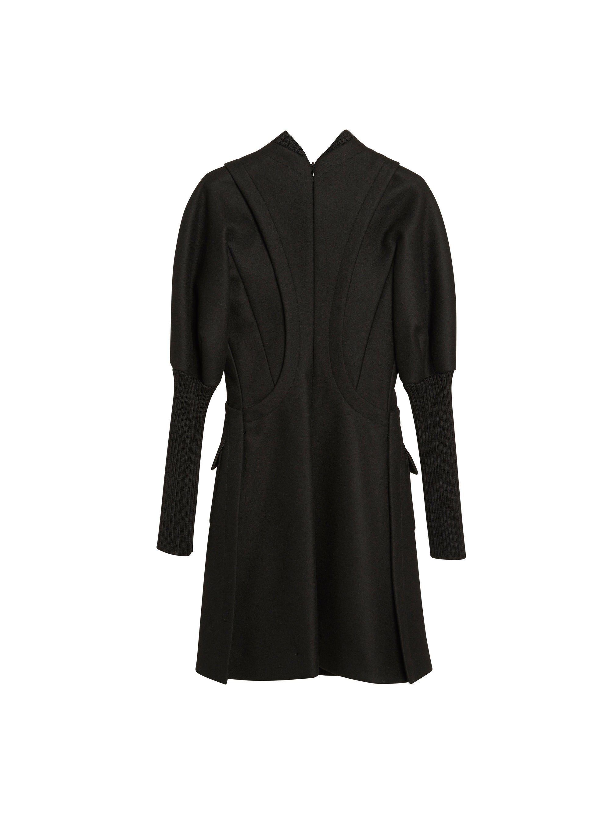 Robe zippée en cachemire - Noir