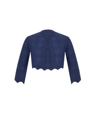 Vanuatu knitted cardigan - Cobalt